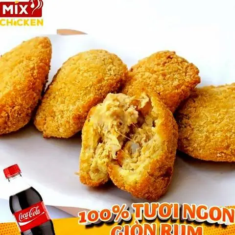 Hình ảnh Combo 5 bánh gà thường - coca