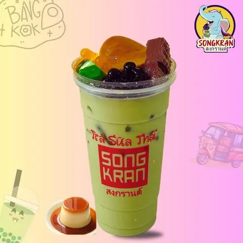Hình ảnh Trà Sữa Thái Xanh Songkran Đặc Biệt