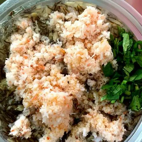Hình ảnh Súp tóc tiên tôm xay em bé
