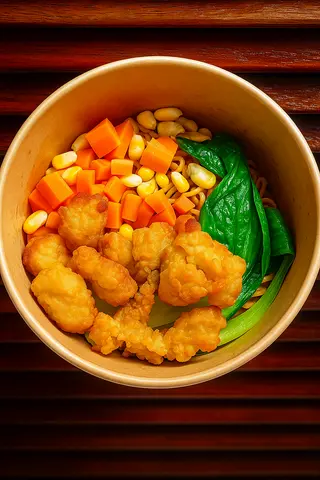 Hình ảnh Mì trộn gà viên