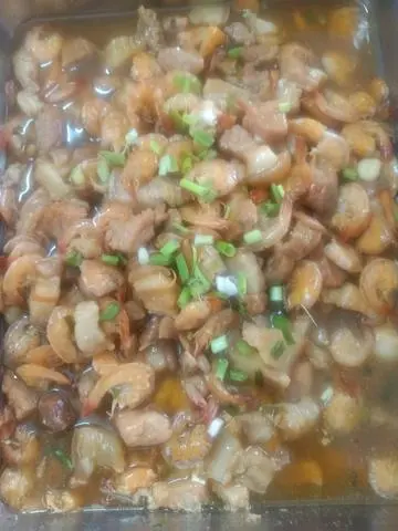 Hình ảnh Cơm tôm kho thịt
