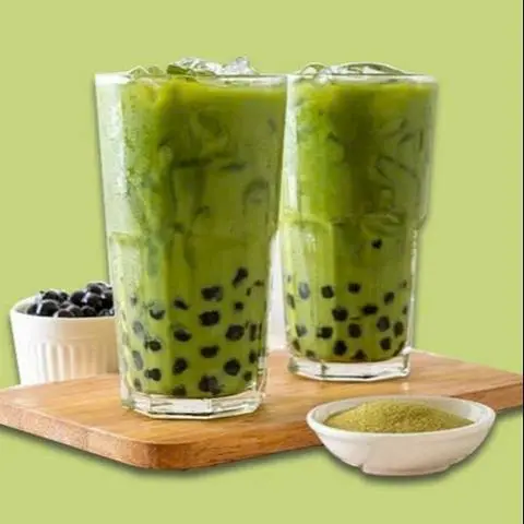 Hình ảnh Trà sữa Thai xanh trân châu ly 700ml