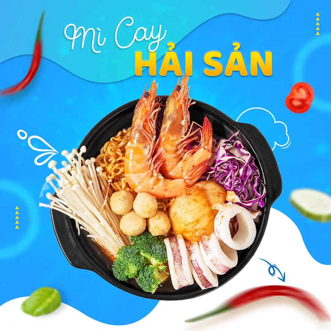 Hình ảnh Mì Cay Kim Chi Hải Sản