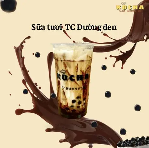 Hình ảnh Sữa Tươi Trân Châu Đường Đen 