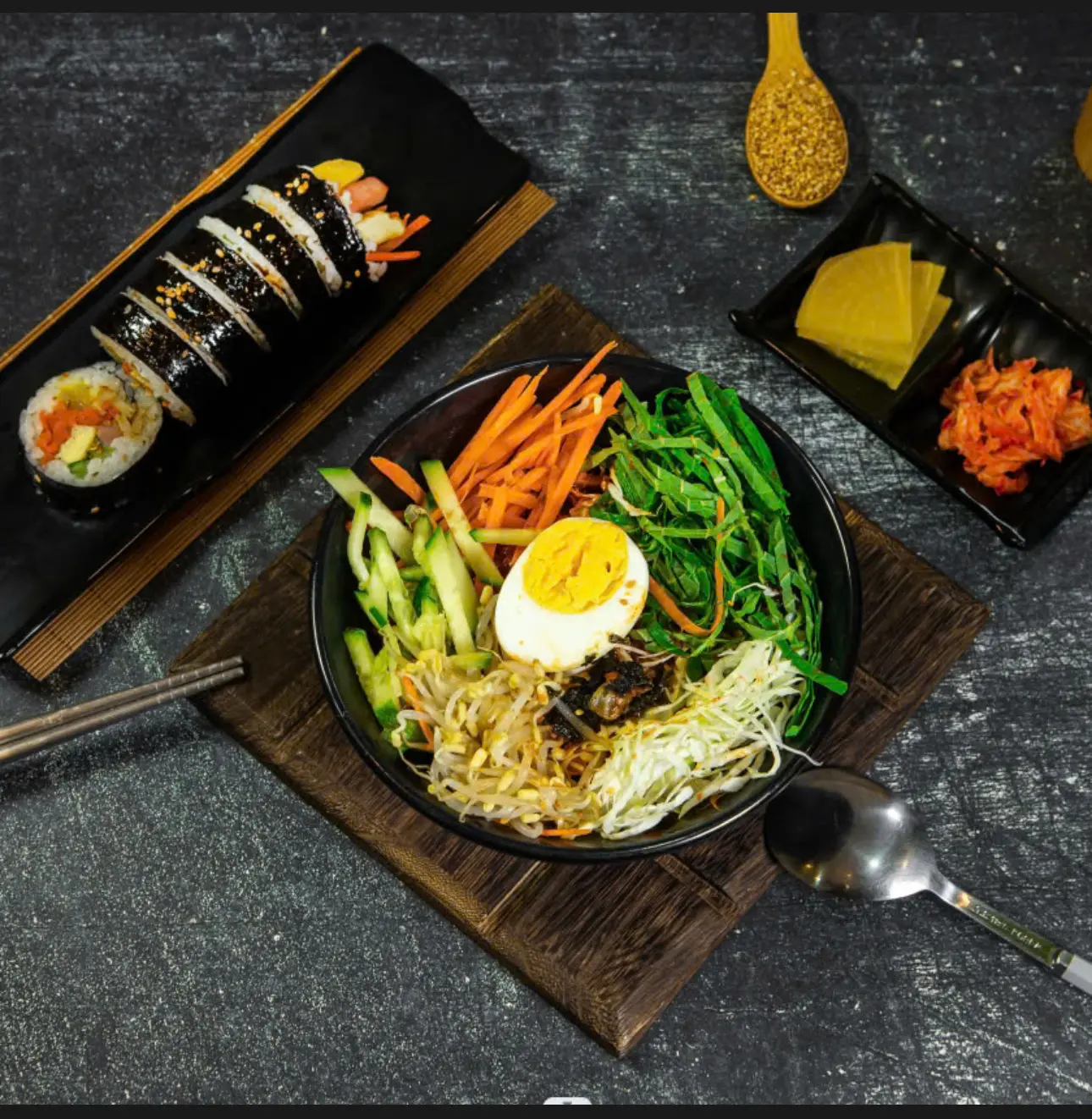 Hình ảnh C7 - Kimbap Maeum + Mì trộn Bimbim + Coca-Cola
