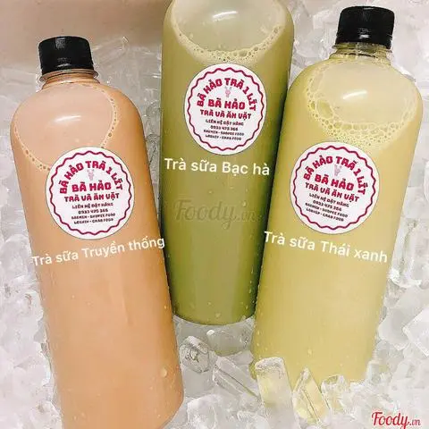 Hình ảnh Trà sữa Thái xanh chai 1 lít