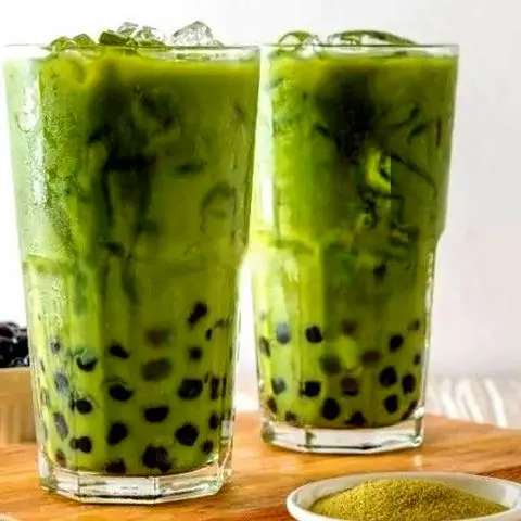 Hình ảnh Trà sữa thái xanh trân châu (L)