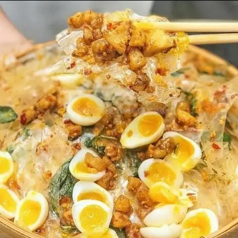 Hình ảnh DẺO Tỏi Sate Cay Rau Răm + Tóp Mỡ + 3 Cút Lòng Đào