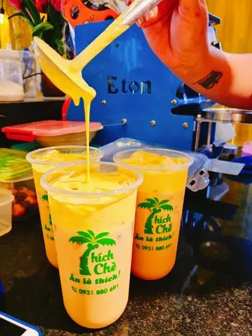 Hình ảnh Trà sữa kem trứng 2 tầng