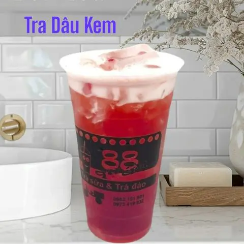 Hình ảnh Trà dâu kem