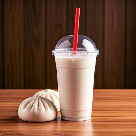 Hình ảnh COMBO sữa lắc + bánh bao thịt