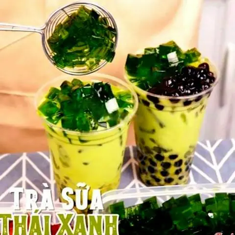 Hình ảnh Trà sữa thái xanh