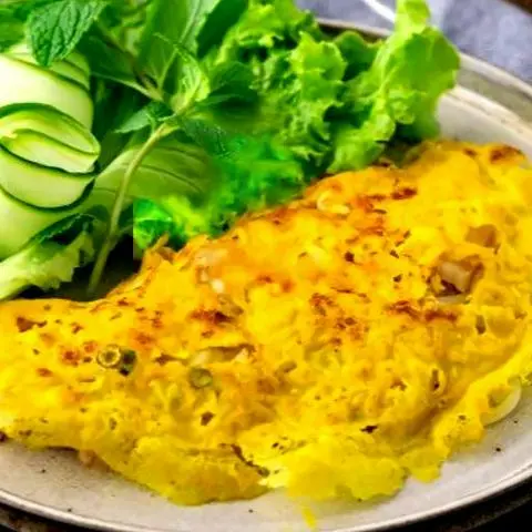 Hình ảnh Bánh xèo giòn thịt