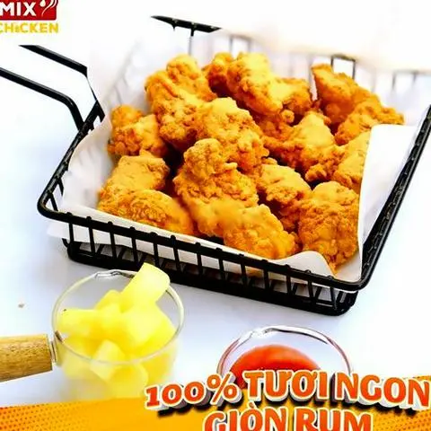 Hình ảnh  Gà viên lắc phô mai
