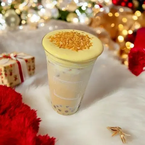 Hình ảnh Trà sữa kem trứng nướng