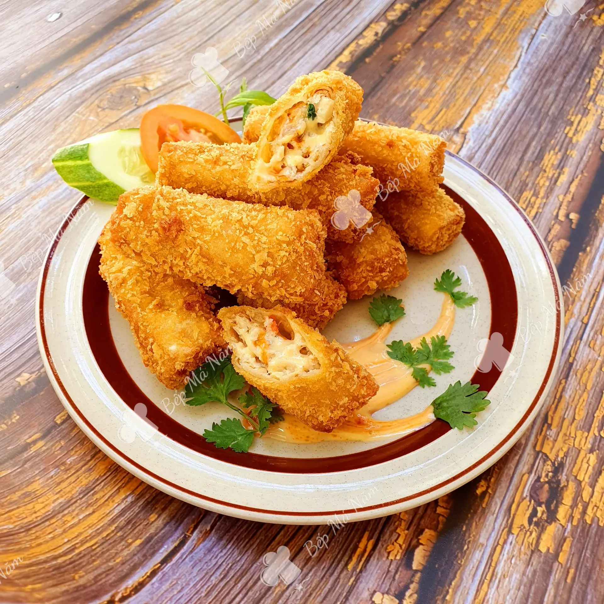Hình ảnh chả giò sốt mayonaise