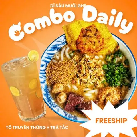 Hình ảnh COMBO HOT - Bánh Canh Muối Ghẹ Tô Truyền Thống + Trà Tắc Dì Sáu Mát Lạnh