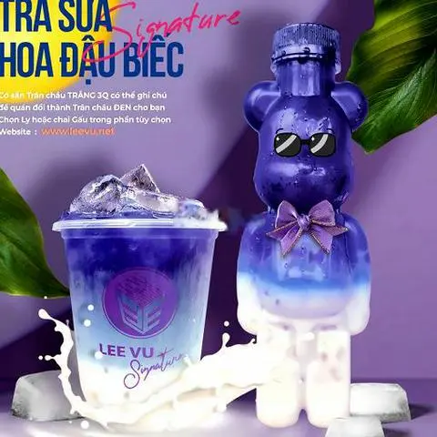 Hình ảnh Trà Sữa Hoa Đậu Biếc