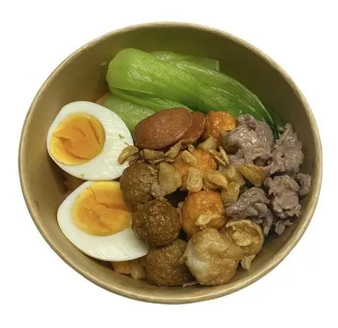 Hình ảnh Nui trộn thập cẩm cá viên đặc biệt