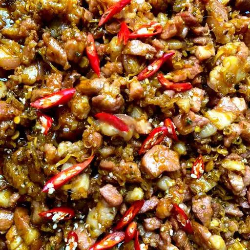 Hình ảnh CƠM MẮM RUỐC XÀO THỊT