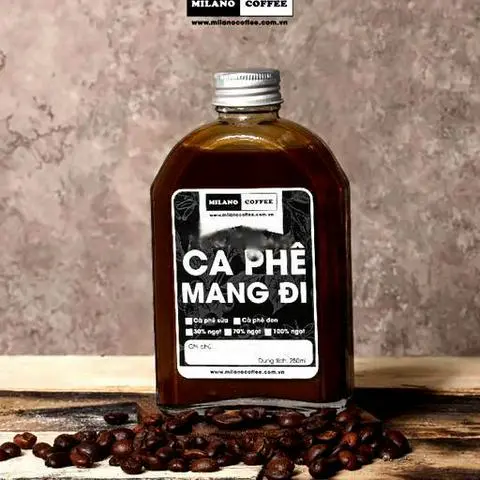 Hình ảnh Cà phê sữa hạt dẻ chai 250ml