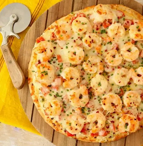 Hình ảnh Pizza Tôm Xốt Mayonaise