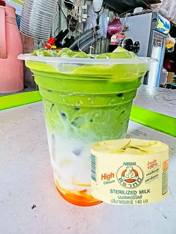Hình ảnh Matcha Sữa Gấu Xoài Ly Khổng Lồ 800ml
