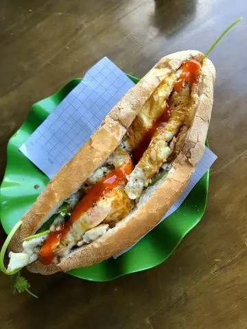 Hình ảnh bánh mì ốp la