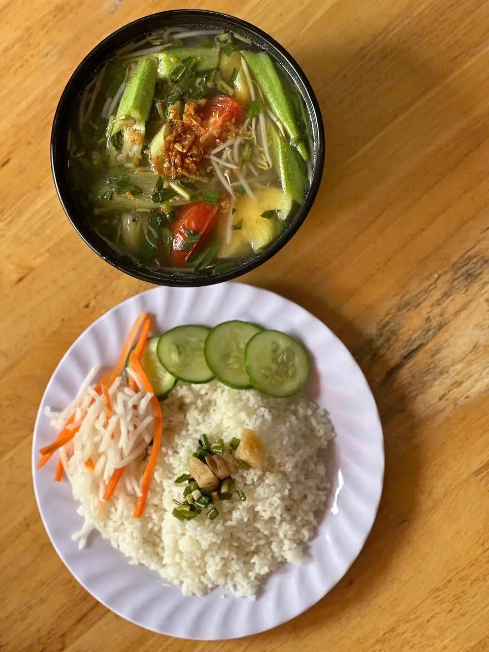 Hình ảnh canh chua không cá 