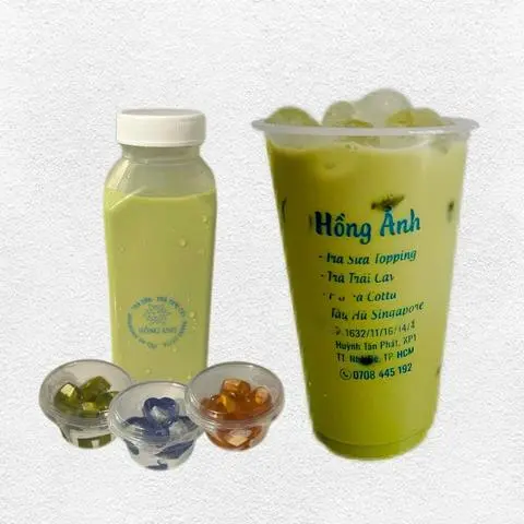 Hình ảnh Trà sữa Thái xanh thạch trà nhân phô mai (3 viên)