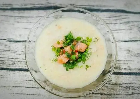 Hình ảnh Cháo cá hồi