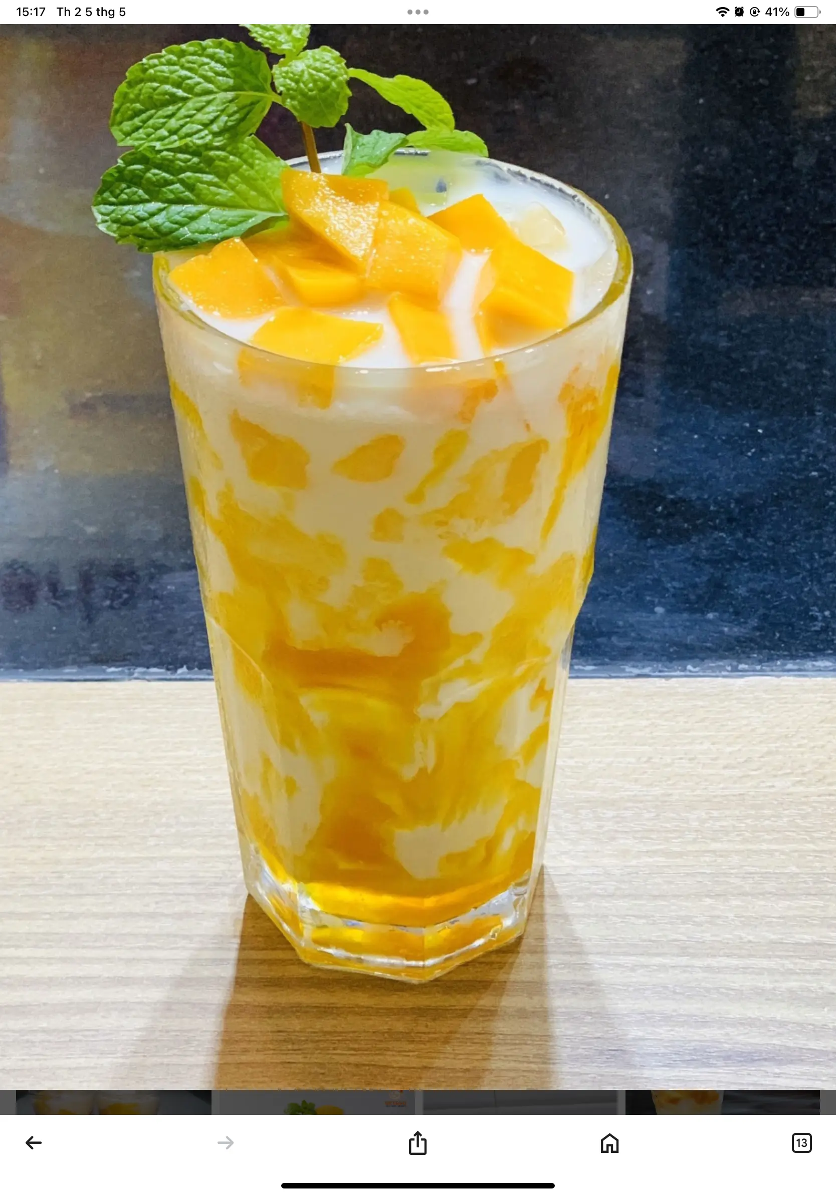Hình ảnh sữa xoài 