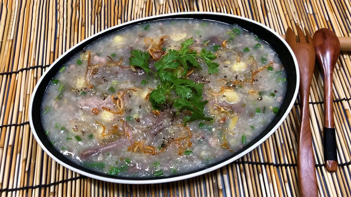 Hình ảnh Cháo bồ câu đậu xanh 