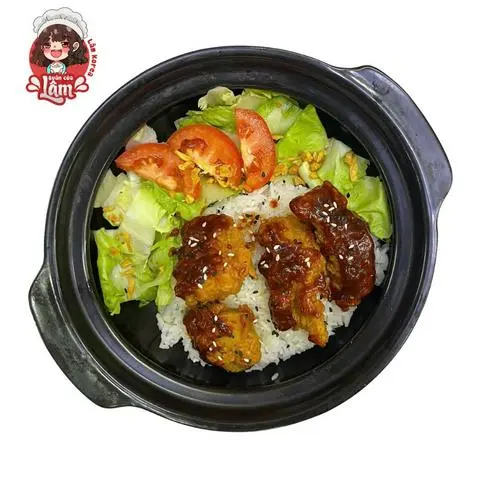Hình ảnh Cơm gà viên sốt Hàn Quốc
