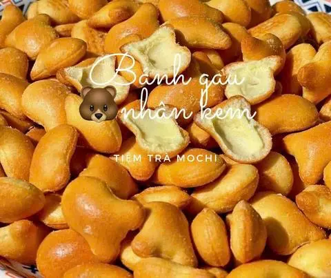 Hình ảnh Bánh Gấu Nhân Kem Sữa