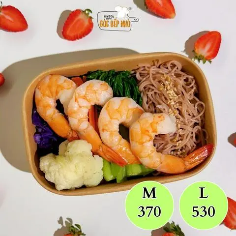 Hình ảnh Bún gạo lứt tôm sous vide - Rv sous vide shrimp