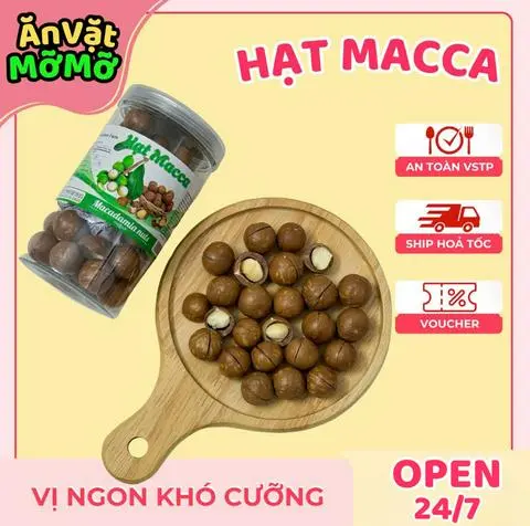 Hình ảnh Hạt Macca Nhà Làm Không Pha 400g