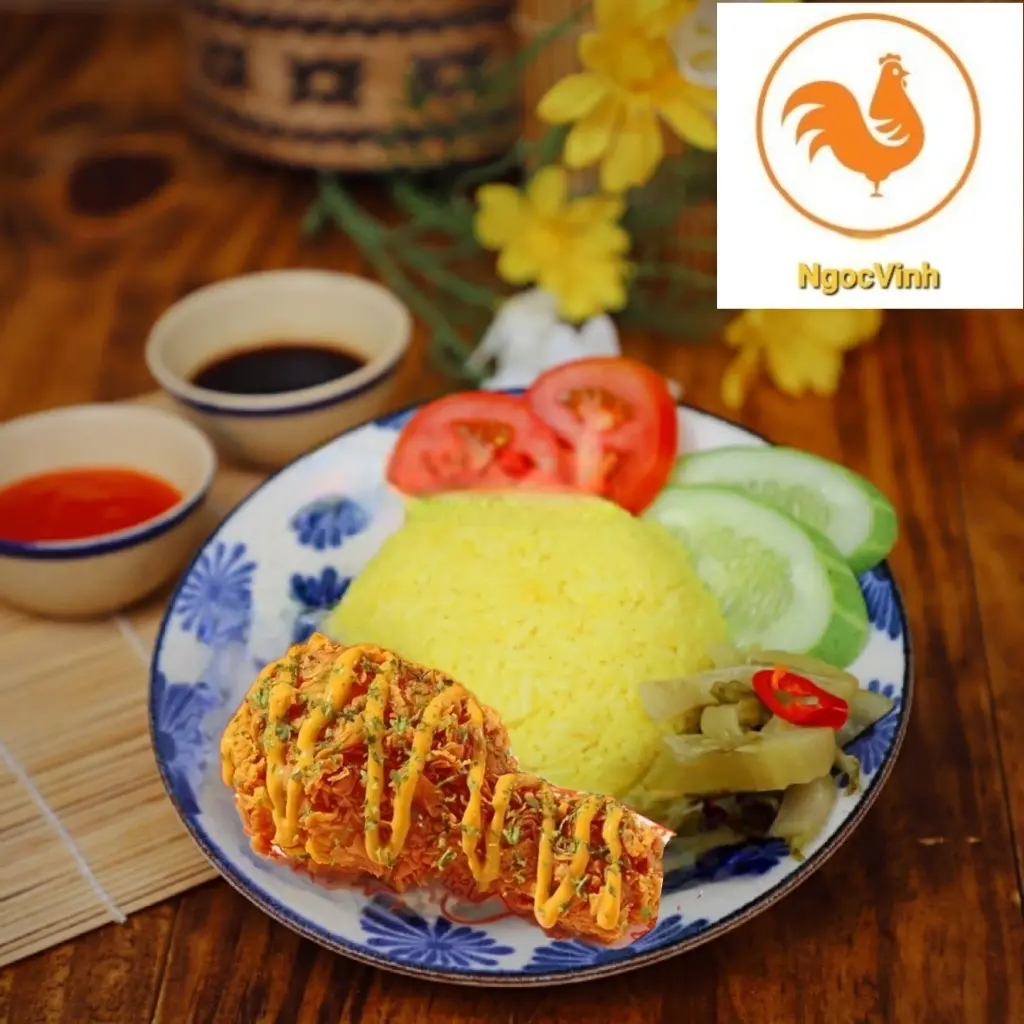 Hình ảnh Cơm Gà Rán Sốt Bangkok