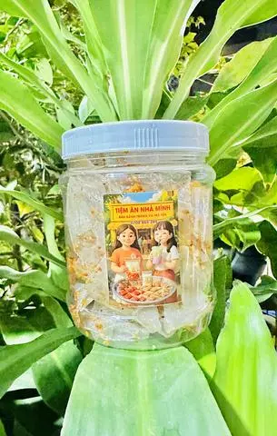 Hình ảnh Bánh tráng tỏi phi hộp 150gr