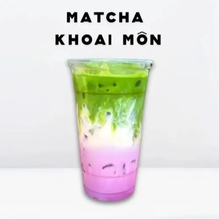 Hình ảnh Latte Matcha Khoai Môn Tím (700ml)