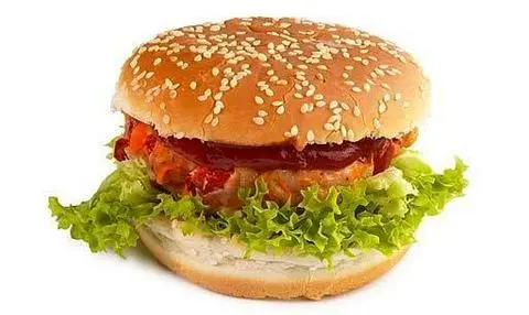 Hình ảnh Hamburger.  2 Bò .1trứng 