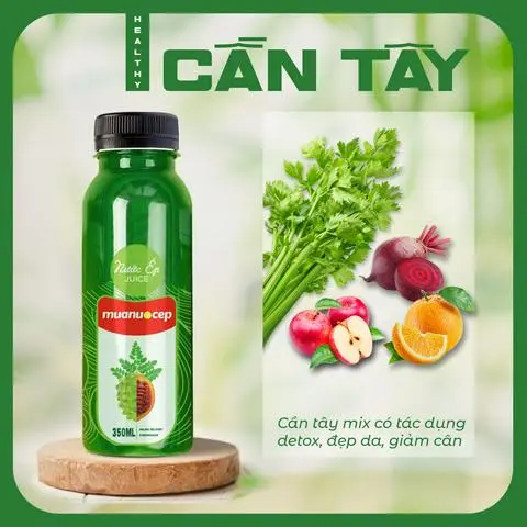 Hình ảnh Nước Ép Cần Tây - Táo - Cam - Củ Dền Healthy