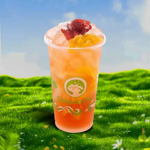 Hình ảnh Trà Olong Mận Đào (Size M 700ml)