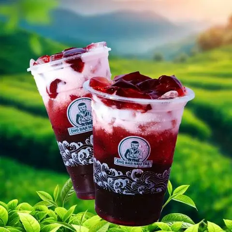 Hình ảnh Sữa tươi nho tím
