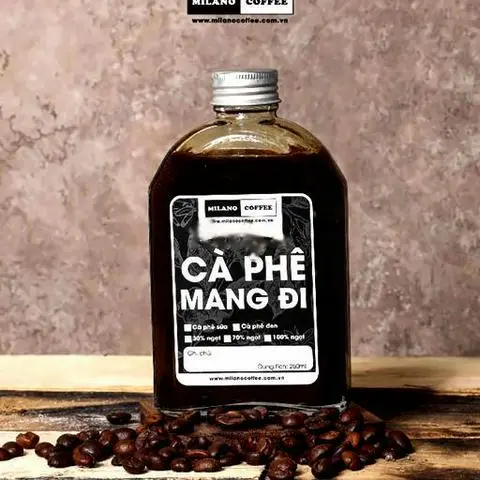 Hình ảnh Cà phê đá rang mộc chai 250ml