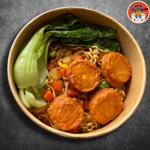 Hình ảnh Mì Trộn Indomie Đậu Hủ Cá Phô Mai - Dzai Dzai Béo Ngậy