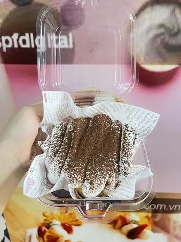 Hình ảnh bánh mây vị tiramisu