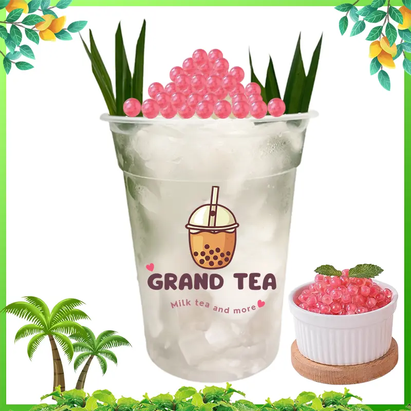 Hình ảnh Nước dừa hạt nổ củ năng/Coconut Water With Fruit Bubble