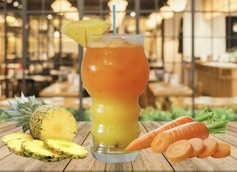 Hình ảnh Nước Ép Thơm + Cà Rốt