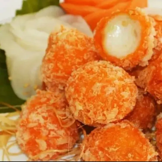 Hình ảnh Cốm cam phô mai chiên 3v